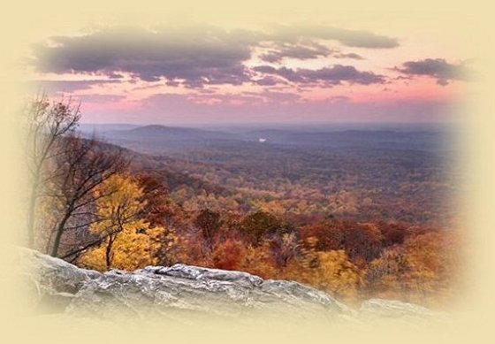 Overlook on the Blue Ridge Parkway Virginia